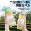 Plastic cups, large capacity water cups for male and female student couples, durable, simple and sporty Korean-style portable cups, high appearance level Specification image